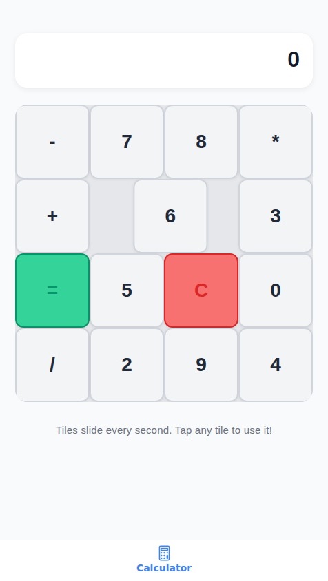 Chaotic Sliding Calculator
