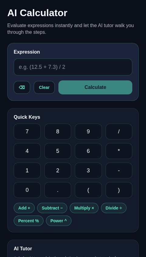 Ai calculator