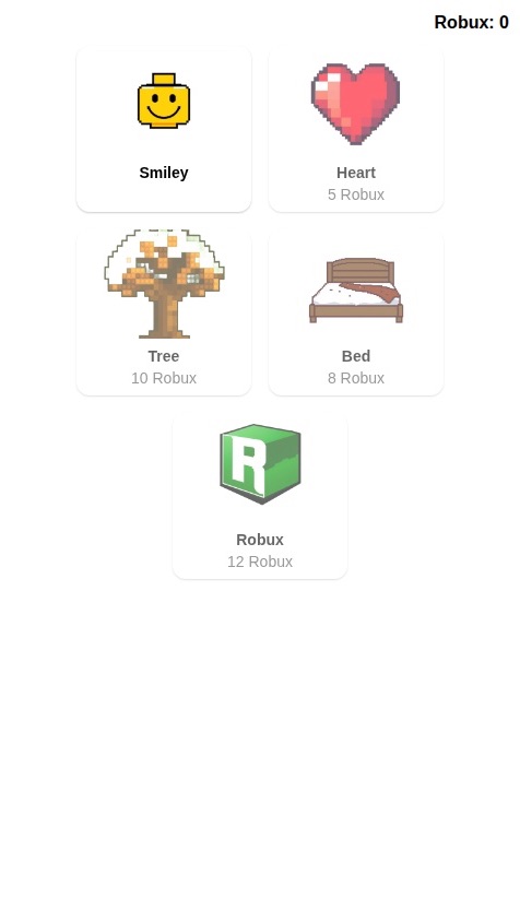 Create a 2D pixel art building game where users create pictures by filling a grid with colored squares.

The app should have the following core features:

1.  **Template Gallery:**
    *   Display a gallery of pixel art templates.
    *   Each template should show a preview image of the final artwork, its name, and the "GameBux" cost to unlock it. A few simple templates should be free to start.
    *   Mark templates that the user has already completed.

2.  **Building Screen:**
    *   When a user selects a template, they are taken to a building screen with a blank grid.
    *   A color palette with all the necessary colors for the artwork should be visible.
    *   A reference image of the completed artwork should be displayed.
    *   The grid squares should be numbered to guide the user on which color to place where (a "color-by-number" mechanic).
    *   Users select a color from the palette and then tap the corresponding numbered squares on the grid to fill them.

3.  **Rewards & Currency:**
    *   When a user correctly fills in all the squares and completes the artwork, award them 10 "GameBux".
    *   The user's total "GameBux" balance must be clearly visible in the app, for instance, on the gallery screen.

4.  **Data Storage:**
    *   Use a database to persistently store each user's data, including their "GameBux" balance and the status (locked/unlocked/completed) of all art templates.
