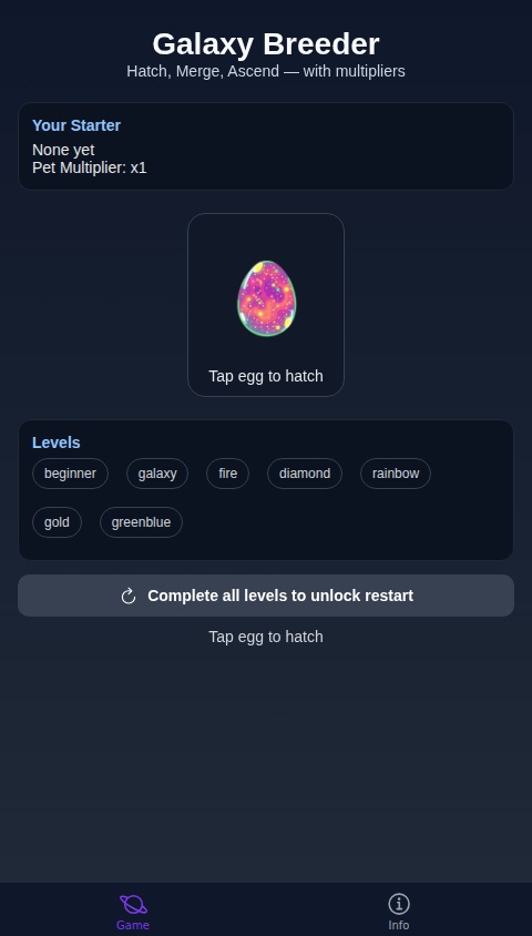 Galaxy Hatch and Merge