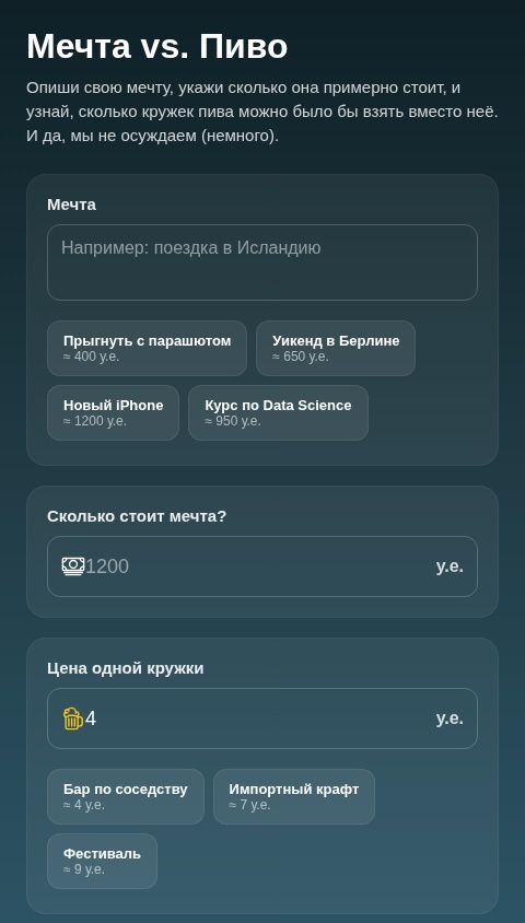 Пивной маршрут мечты