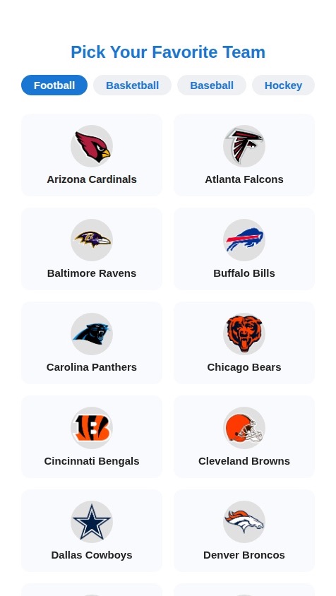Rush - Sports App