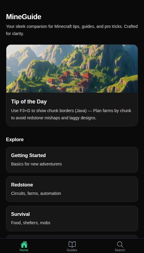 Mine Guide