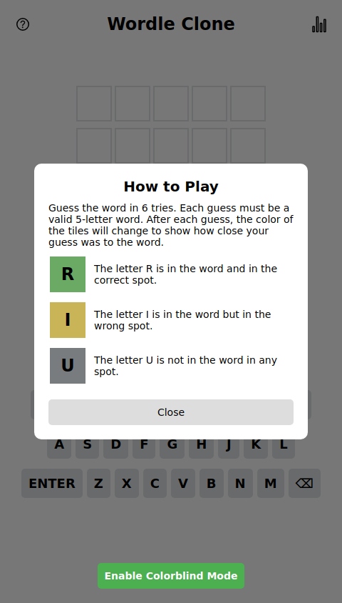 Wordle clone