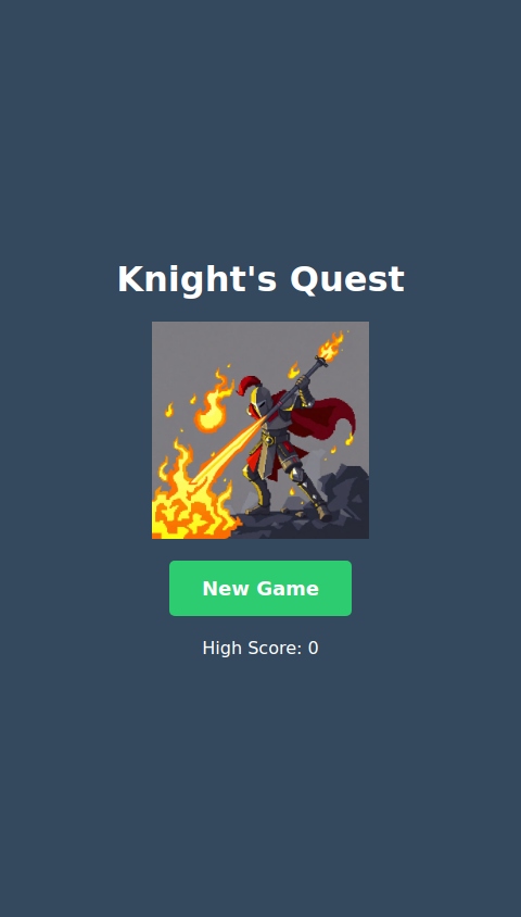 Make a turn based roguelike style game where you're a knight who needs to dodge little flame enemies and get to a goal. There are several rooms in each level, and getting to the end takes you to the next level. There is gold that gives points when you collect it. If you touch a fire enemy or they touch you, you die and turn into a pile of ash. You can then retry.