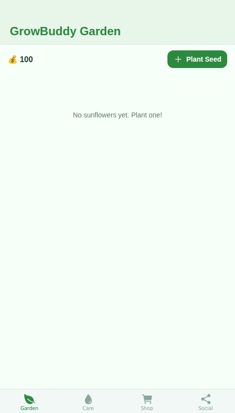 GrowBuddy – Sunflower Care Game