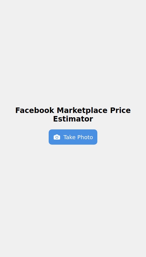 Facebook Marketplace Price Estimate