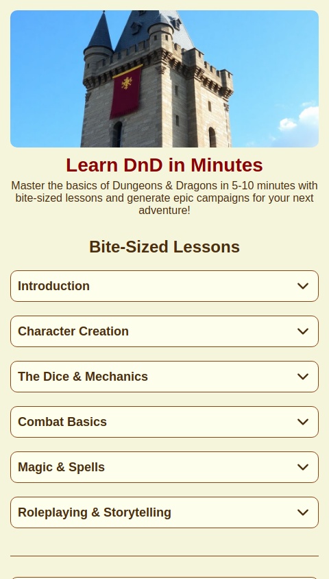 Learn how to play DnD in minutes