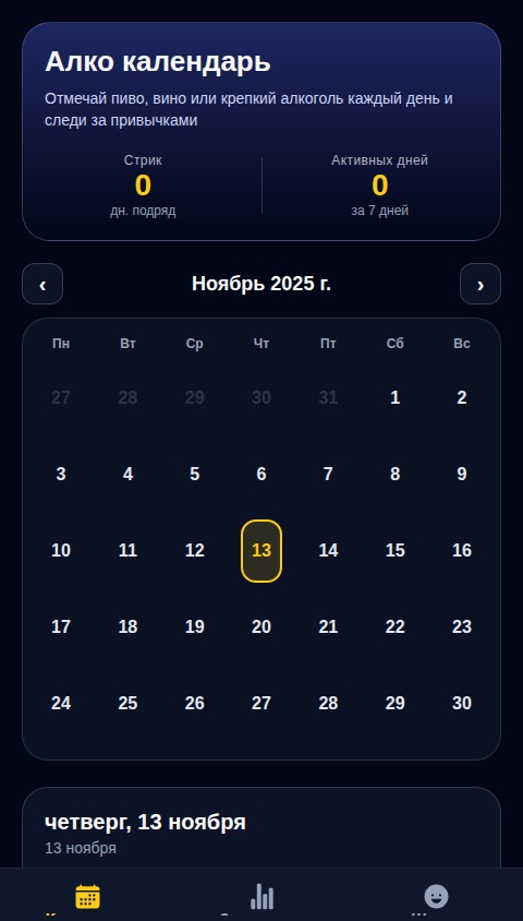 Алко календарь