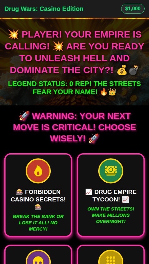 💊💉🔫Drug wars casino edition- NEW SLOTS 🦬💰🤑