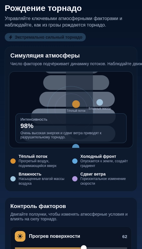 Появление и Рост Торнадо