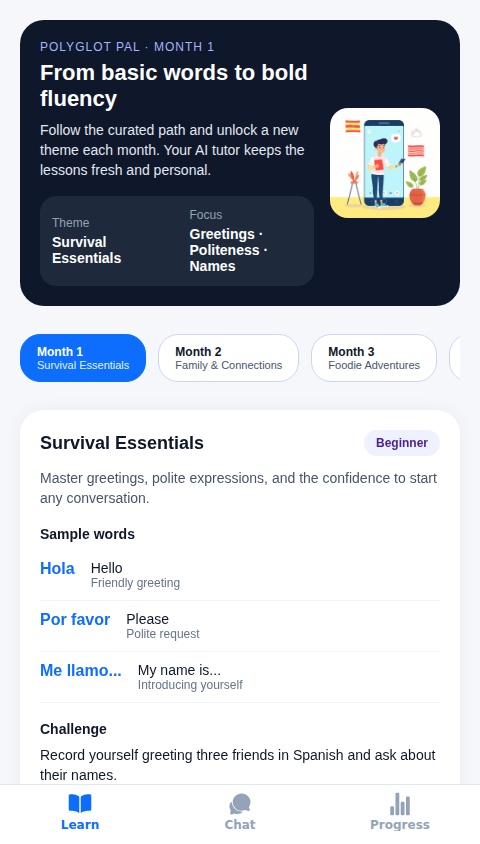 Month by Month Lingo