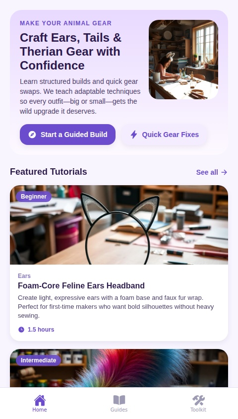 DIY animal cosplay and stuff