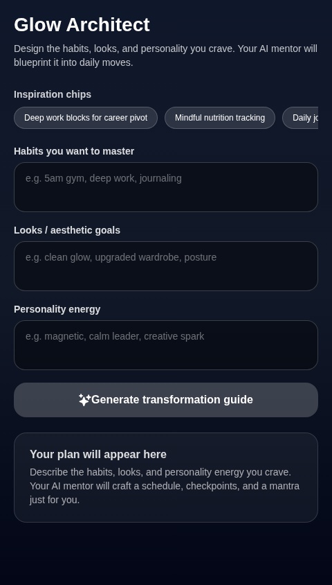 Habit Persona AI
