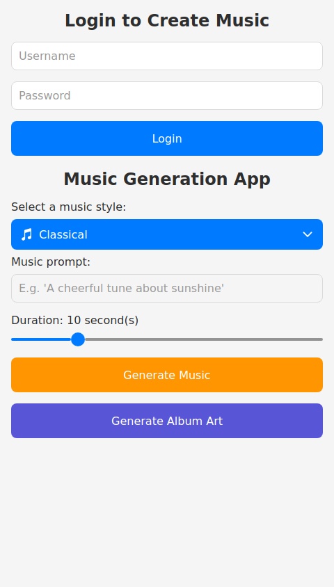 A music generation app please 