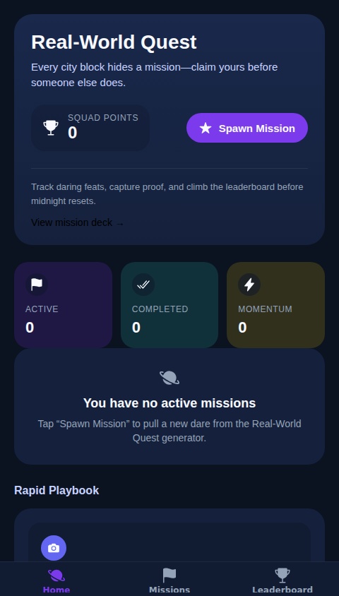 Real-World Quest Game