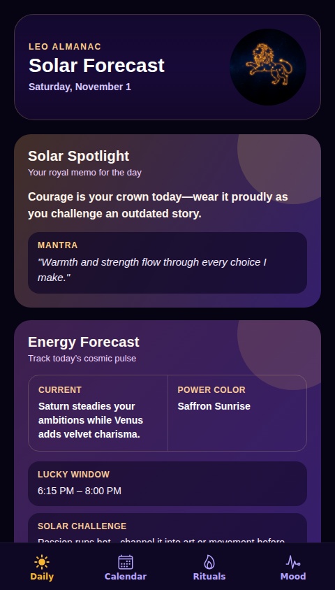 Leo Almanac