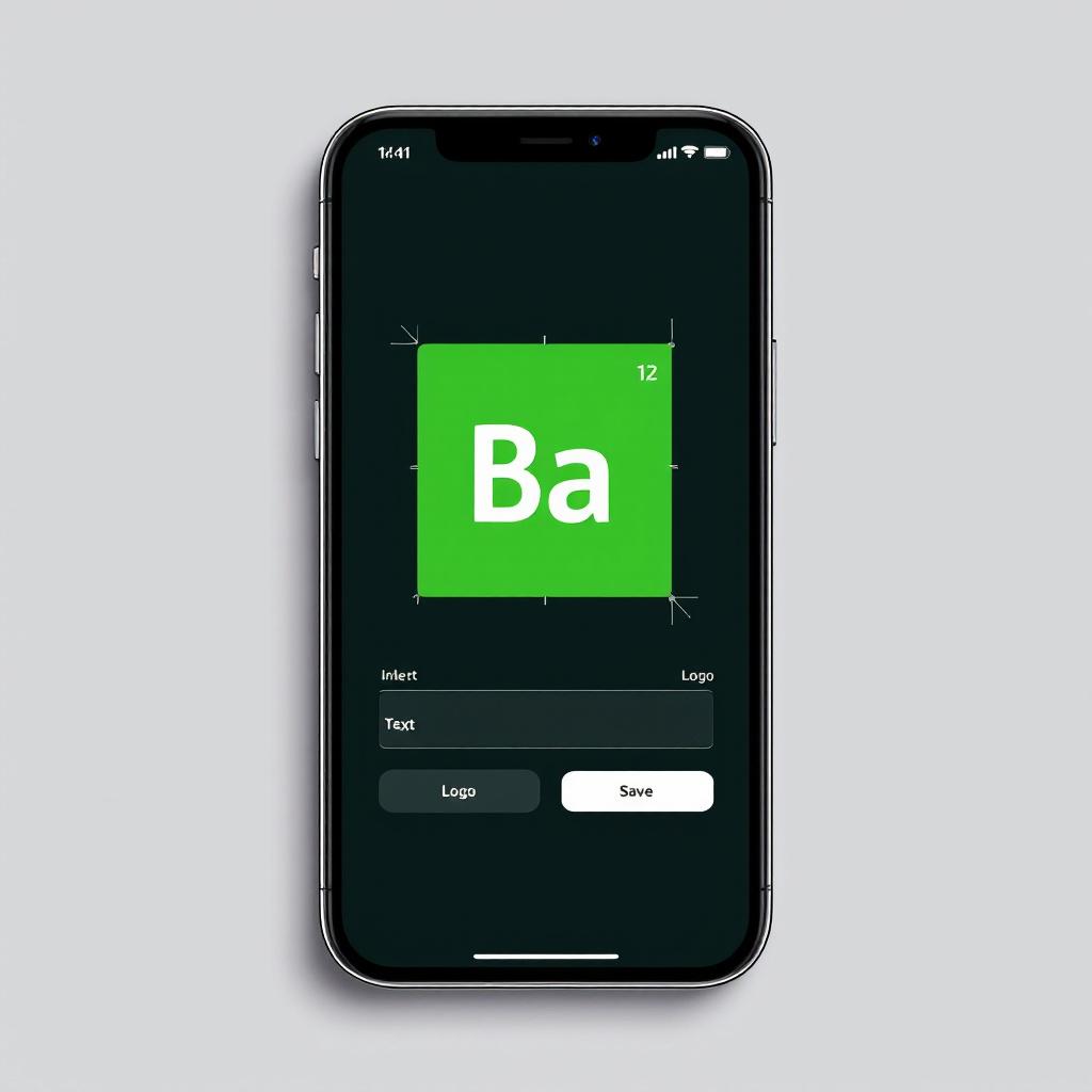 Build a native mobile app that functions as a "Breaking Bad" style logo generator. The app should be designed around a single screen for simplicity.

The core features are:
1.  **Main Screen UI:**
    *   A text input field at the top for the user to enter their desired name or phrase.
    *   A live preview area below the input field that displays the generated logo in real-time.
    *   A "Save to Photos" button.

2.  **Logo Generation Logic:**
    *   As the user types text into the input field, the same text should appear in the live preview area.
    *   The user must be able to tap on individual letters or pairs of letters within the preview text to select them. Tapping a selected letter/pair should deselect it.
    *   Selected letters should be styled to mimic a chemical element from the periodic table: enclosed in a solid green square with white text. For example, if the user types "Michael" and selects "Ch", the preview should show Mi**ch**ael.
    *   Unselected letters should remain as plain white or black text (choose a color that contrasts well with the background).

3.  **Export Functionality:**
    *   When the "Save to Photos" button is tapped, the app should convert the final logo from the live preview area into a high-resolution PNG image with a transparent background.
    *   The app must request the necessary permissions to save the image to the device's photo gallery and then save it.
