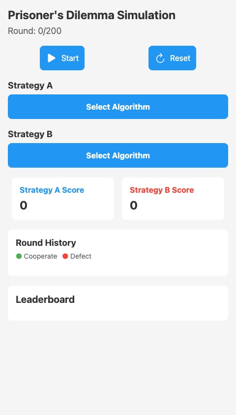 Game Theory Leaderboard