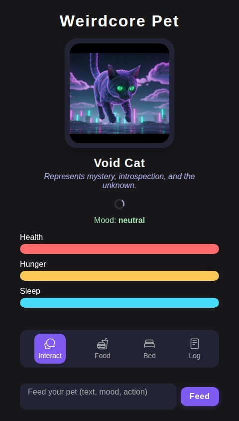  Weirdcore pet game 