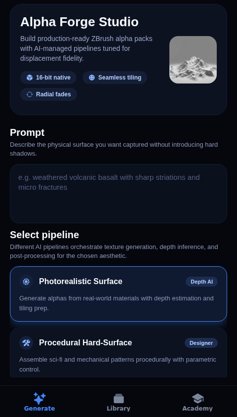 ZBrush Alpha Forge