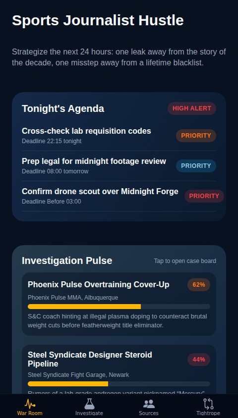 Sports Journalist Hustle