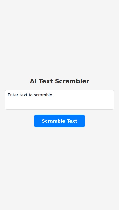 AI Text Scrambler