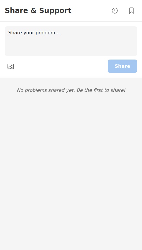 Make me app where everyone can share their problems