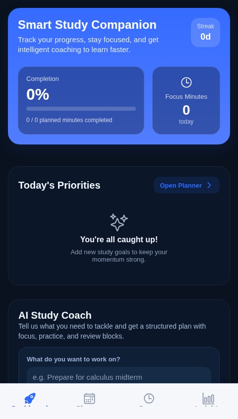 Efficient Study Coach
