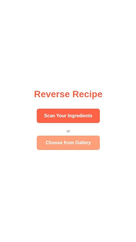 Reverse Recipe