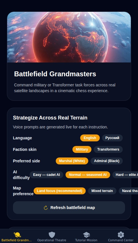 Chess 3D: Battle from the Earth