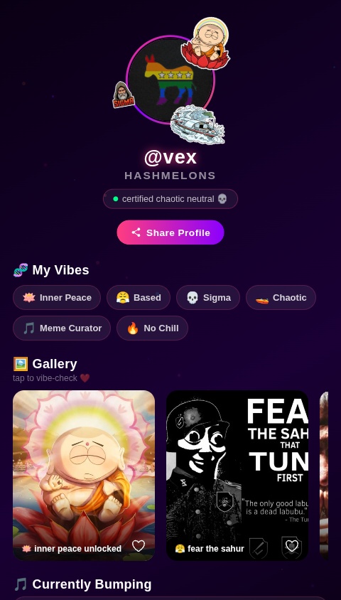 Vibrant Profile Wall