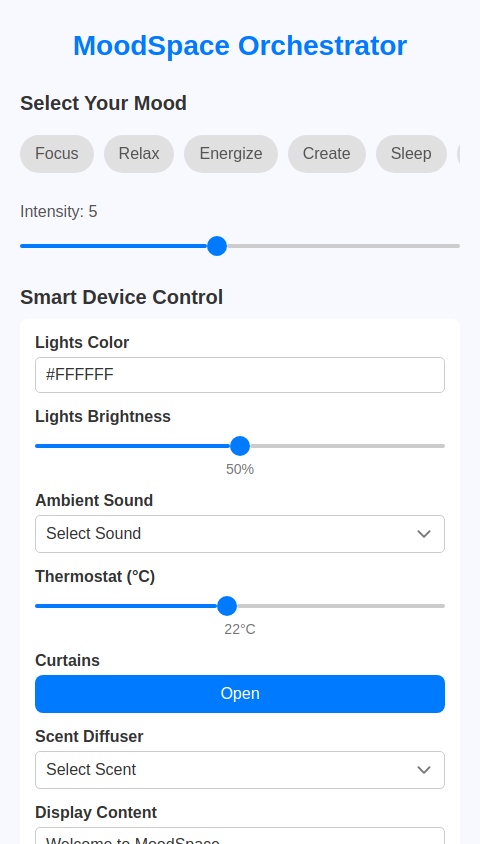 Smart Home Mood App