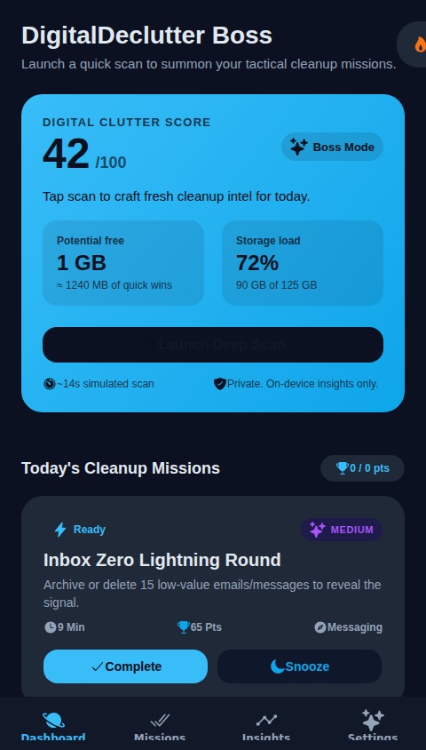 DigitalDeclutter Boss