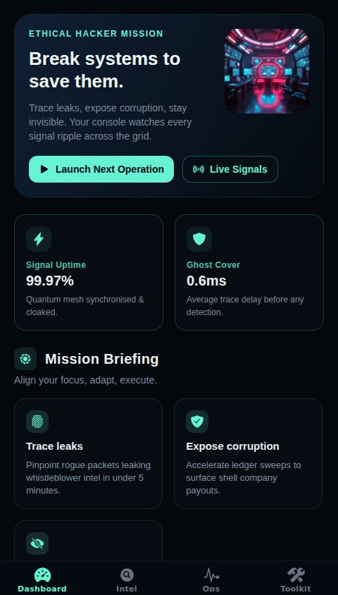 Ethical Hacker Mission