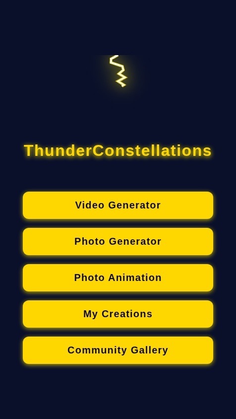 ThunderConstellations - AI Photo & Video Generator