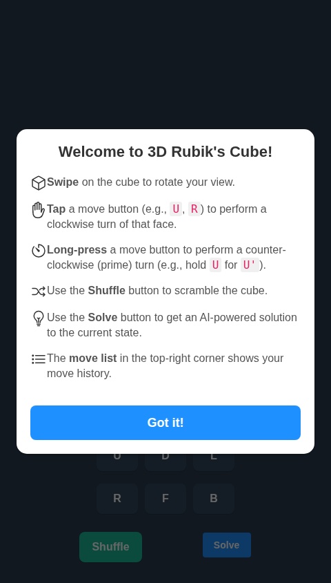 rubiks proof of concept
