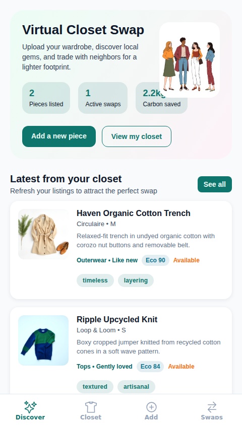 Virtual Closet Swap