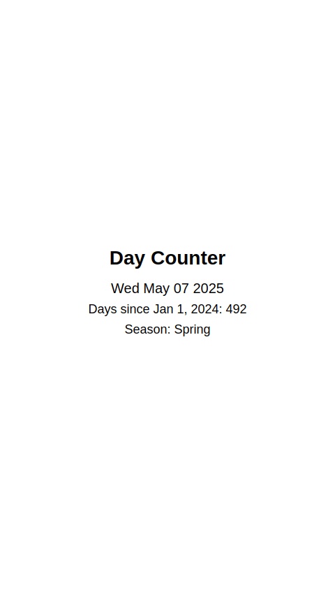 Day counter