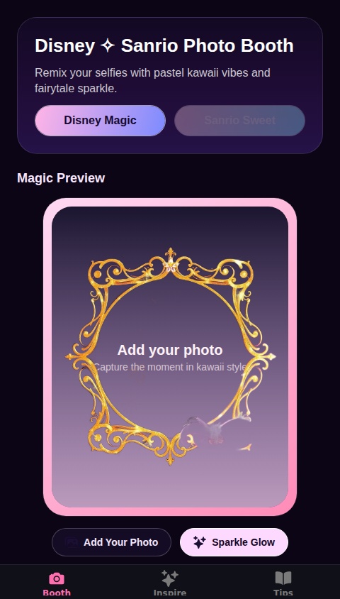 Disney Sanrio Photo Booth