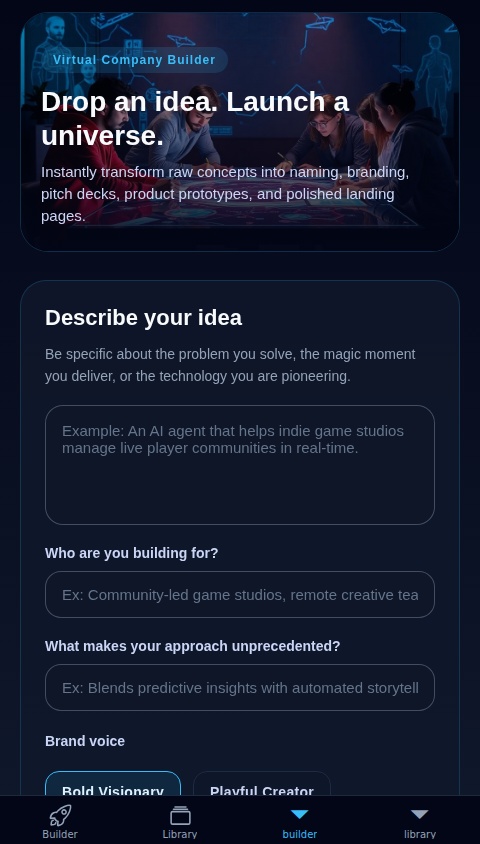 Virtual Company Builder