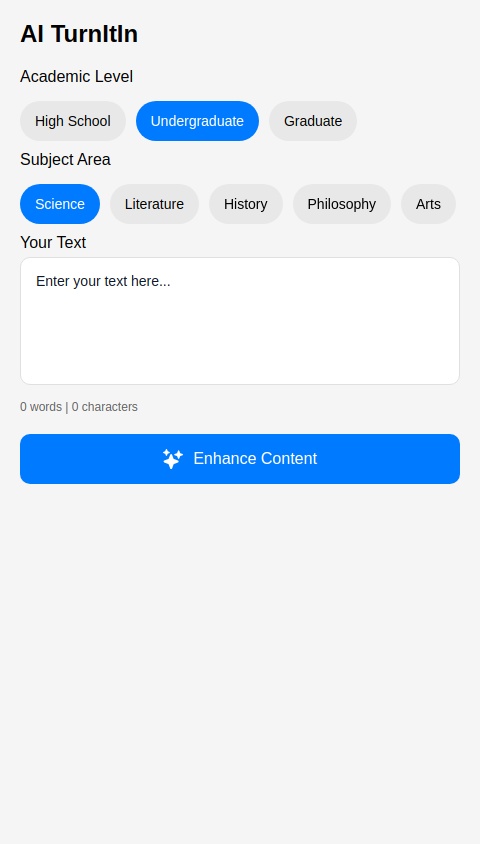 An app called AI TurnItIn where users can write a topic and have AI help complete it so it passes Turnitin’s AI detector. The AI can add real quotations, often used words. 