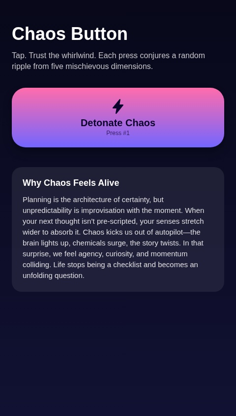 Chaos Button