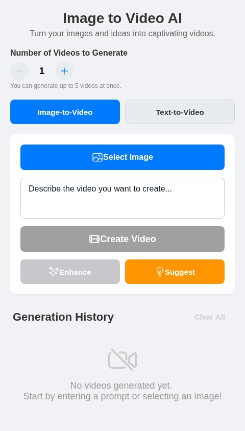 Image to video 
