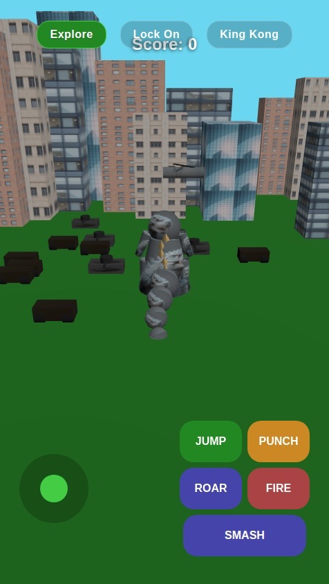 3d Lizard versus Big Gorilla -WITH MOTH