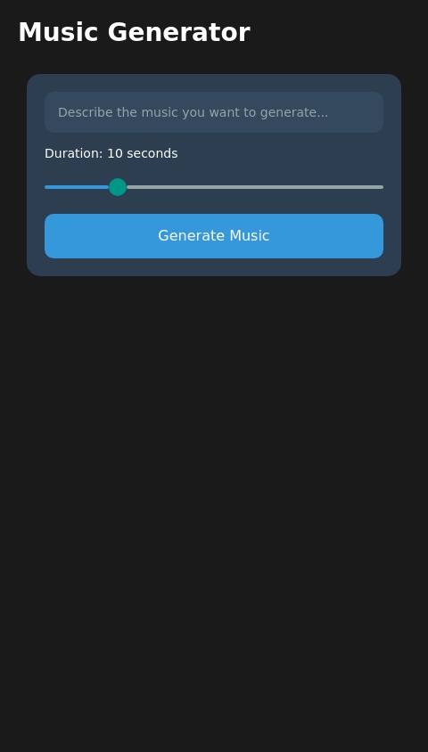 A music generation app please 