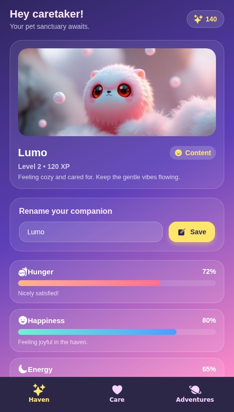 Tamagotchi Critter Care