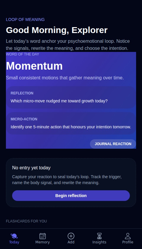 Meaningful Mind Loop