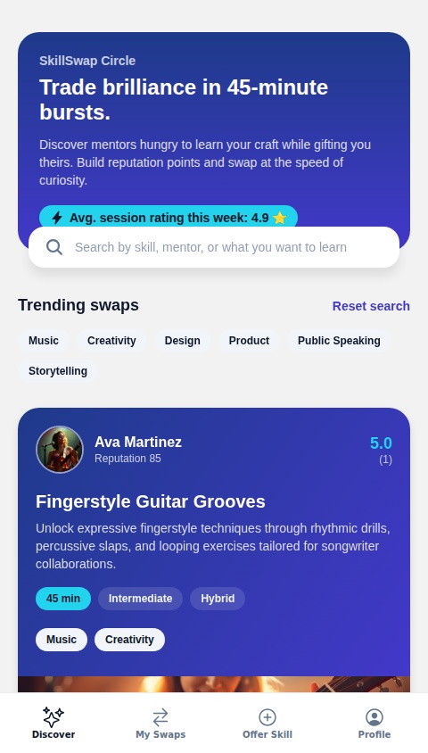 SkillSwap Circle