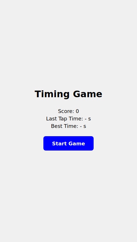 a timing game you have to hit the different color circle the fastest